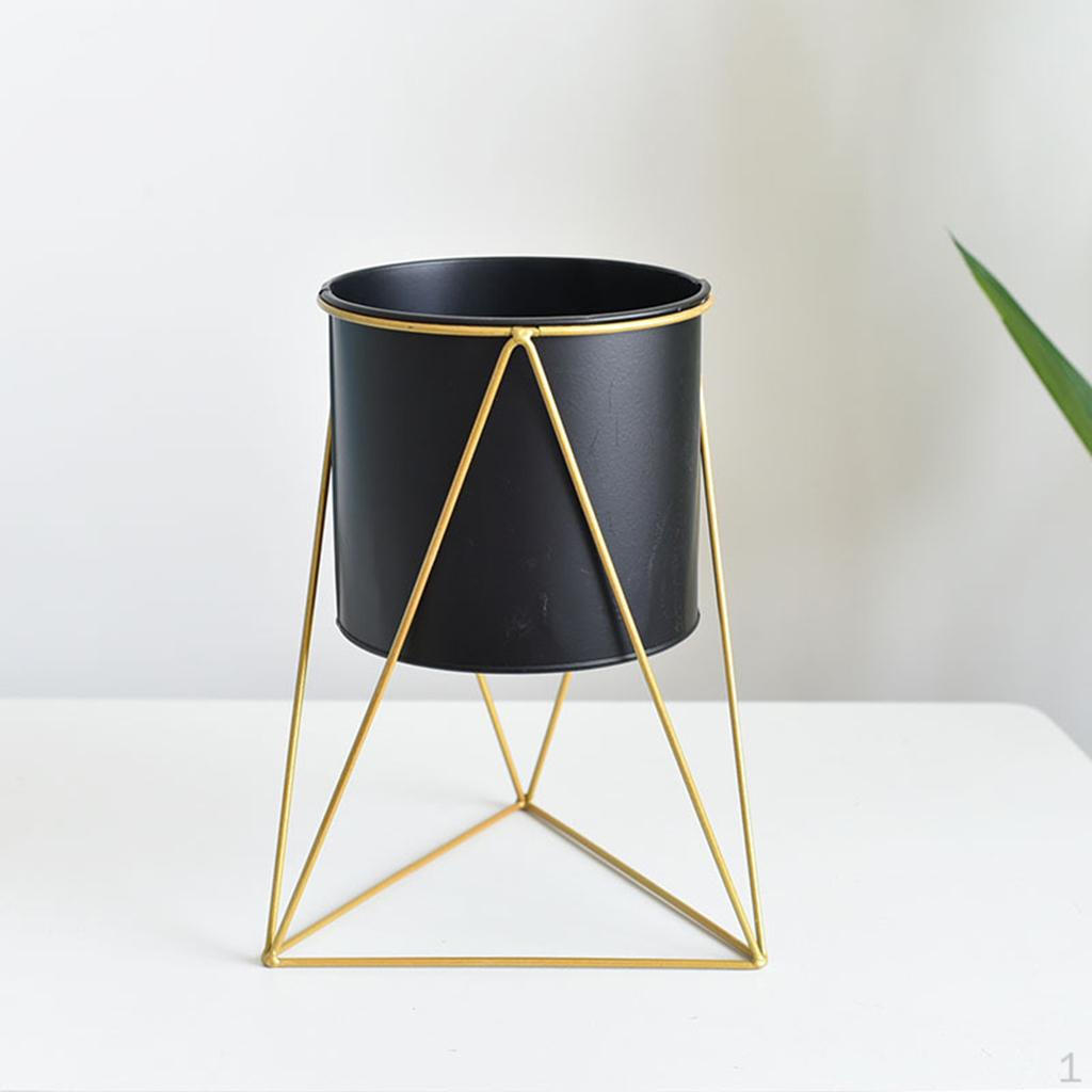 Полка для цветочных горшков и суккулентов с металлической подставкой