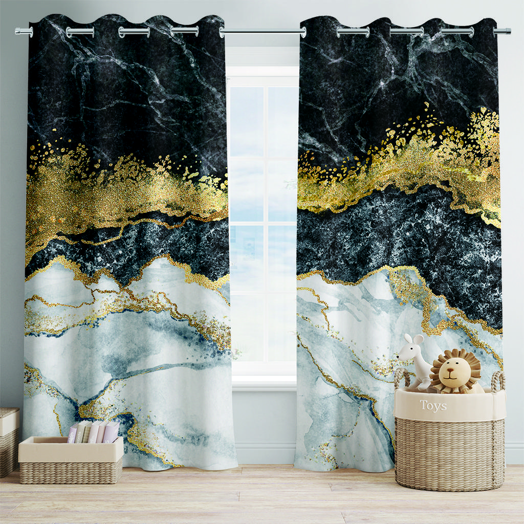 2 панели мраморная текстура напечатанные шторы оконное оформление для спальни офис кухня гостиная кабинет домашний декор люверсы сверху