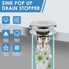 2/3 шт. заглушка для слива раковины в ванной комнате, выдвижной откидной сердечник, сливной фильтр для раковины, улавливатель волос для сливных отверстий 27,5–58 мм