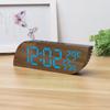 Bedroom Desktop Alarm Clock LED Mirror Surface Electronic Clock Sleepy Digital Temperature and Humidity Student Alarm Clock