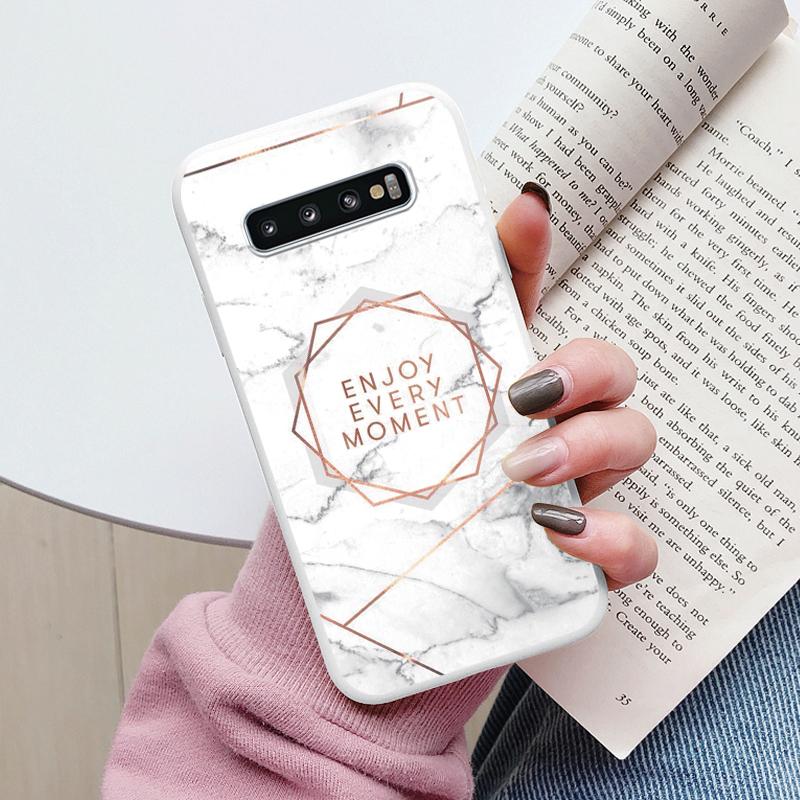 Цветной Роскошный Мраморный Чехол Для Samsung Galaxy S10 S 10 Plus S10E Fundas Мягкий ТПУ Защита Задняя Крышка Для Samsung S10 Ударопрочный
