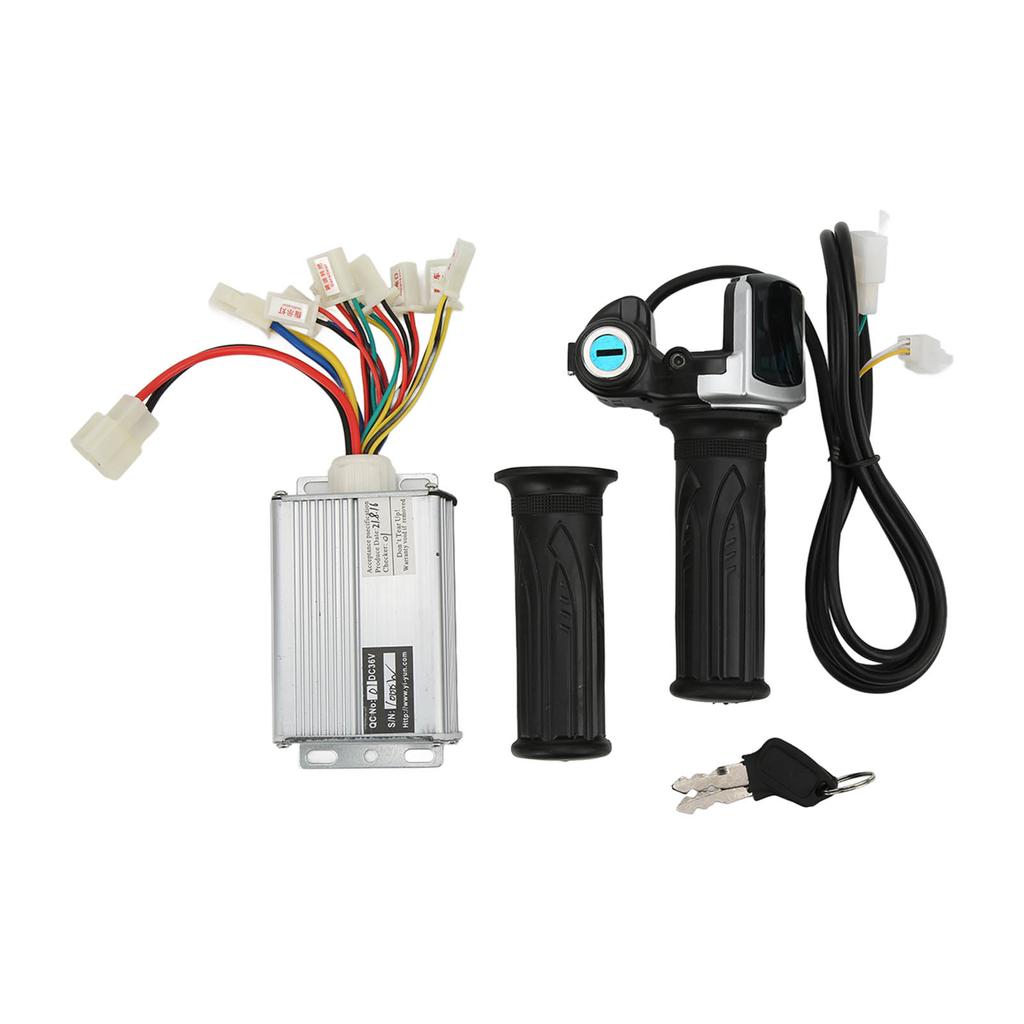 36V 1000W Motor Brushed Speed Controller with Locking Battery Display Throttle Twist Grip for Mini