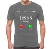 Иисус зовет христианские футболки мужские футболки с коротким рукавом из хлопка мужские