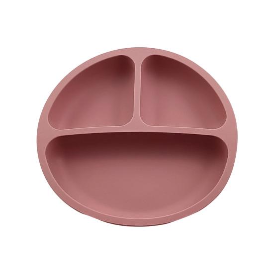 Детская тарелка, разделенный дизайн, силикон, не содержащий бисфенола-А, 3 сетки, присоска для малышей, принадлежности для кормления младенцев, ежедневное использование