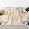 Anime O-Onimai Throw Soft Cozy Flannel Throw Blanket for Sofa Bedroom and More