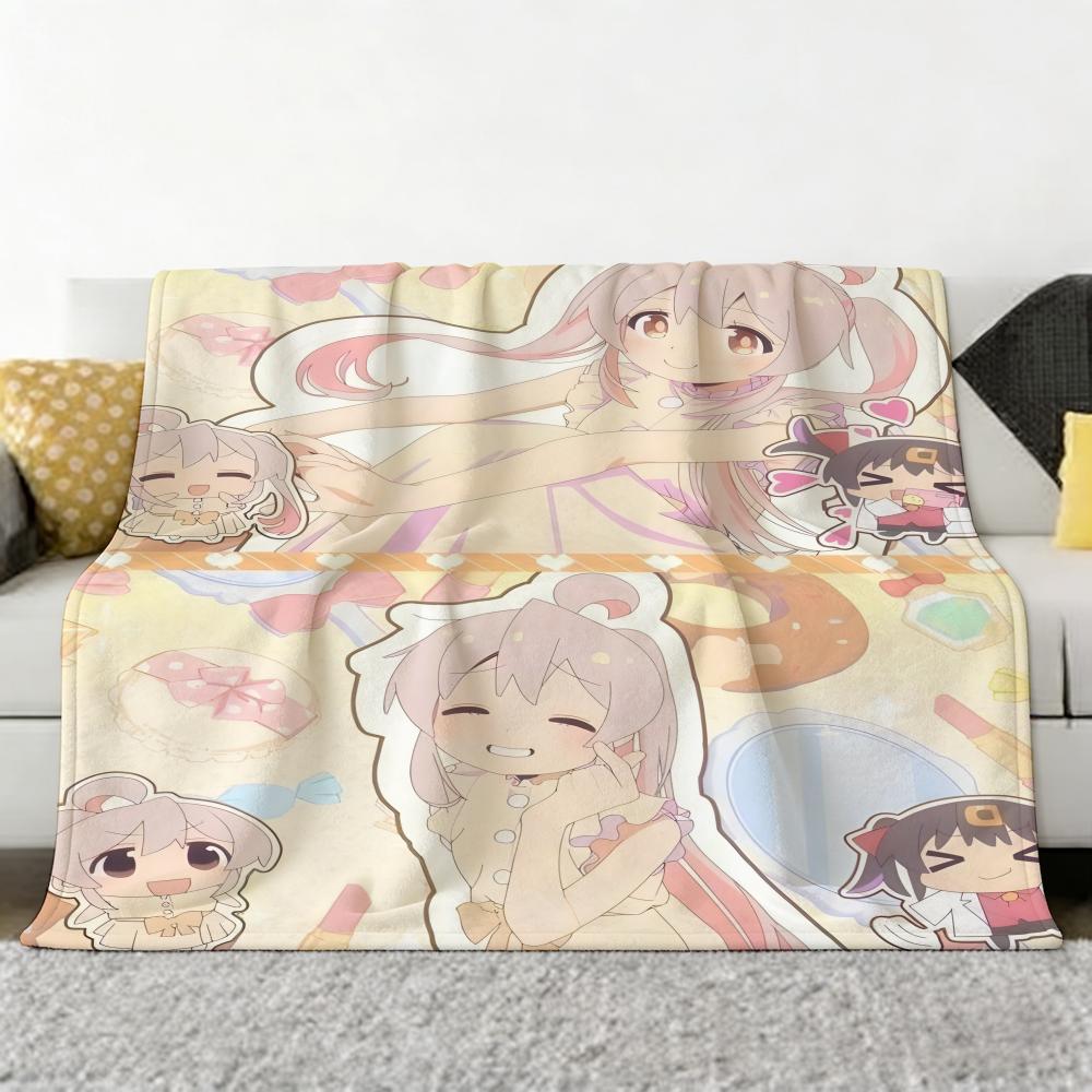 Anime O-Onimai Throw Soft Cozy Flannel Throw Blanket for Sofa Bedroom and More