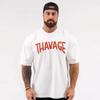 Летняя хлопковая мужская футболка для зала Thavage Muscular Men Gym T Shirt CBUM Fitness Джоггеры Футболка из чистого хлопка Женская футболка