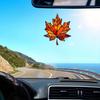 Maple Leaf Suncatcher Hanging Decoration Thanksgiving Day Autumn Stained Glass 2D Flat Acrylic Glass Window Wall Hanging Sign Ornament