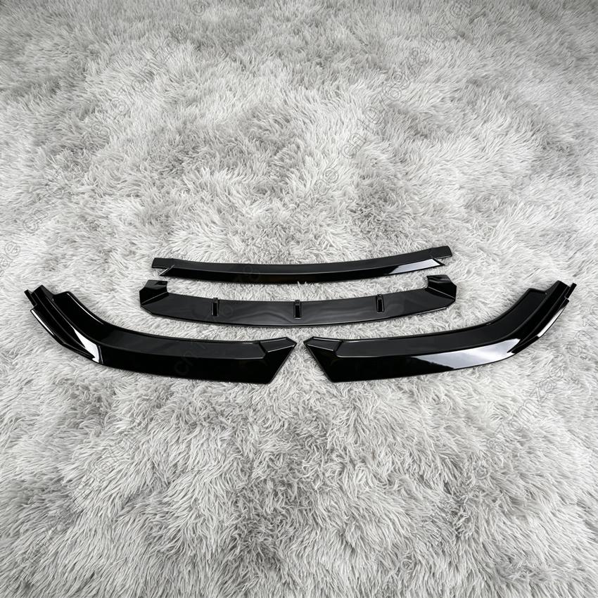 4PCS Front Bumper Lip Spoiler Splitter Chin For SEAT Cupra Leon VZ TSI Sportstourer 2024 2025 Gloss Black Body Kits