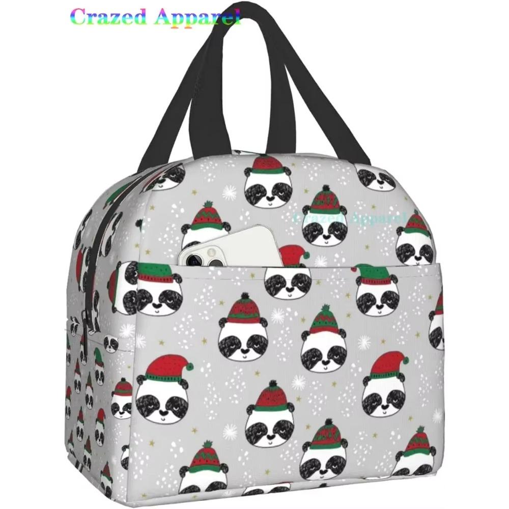 Милая розовая панда термобокс для ланча Bento Kawaii сумки для ланча Маленькие контейнеры для закусок Сумка-ланчбокс Изолированный пакет со льдом