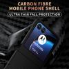 Чехол для Motorola Razr 50 5G из арамидного волокна + ПК с текстурой углеродного волокна