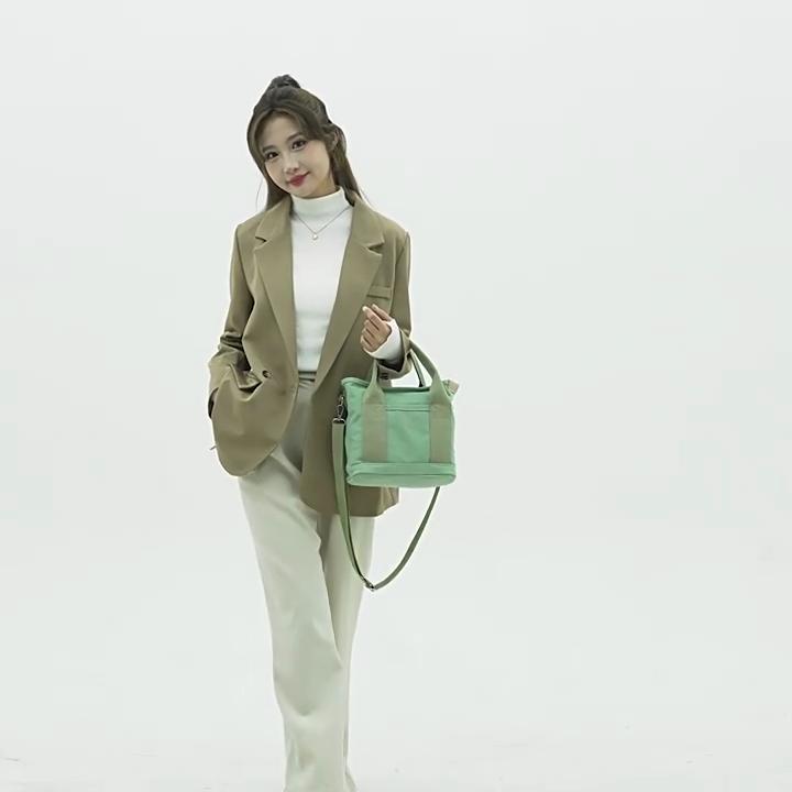 Женская маленькая сумка на молнии, модная женская портативная парусиновая сумка-ведро на одно плечо, CLE