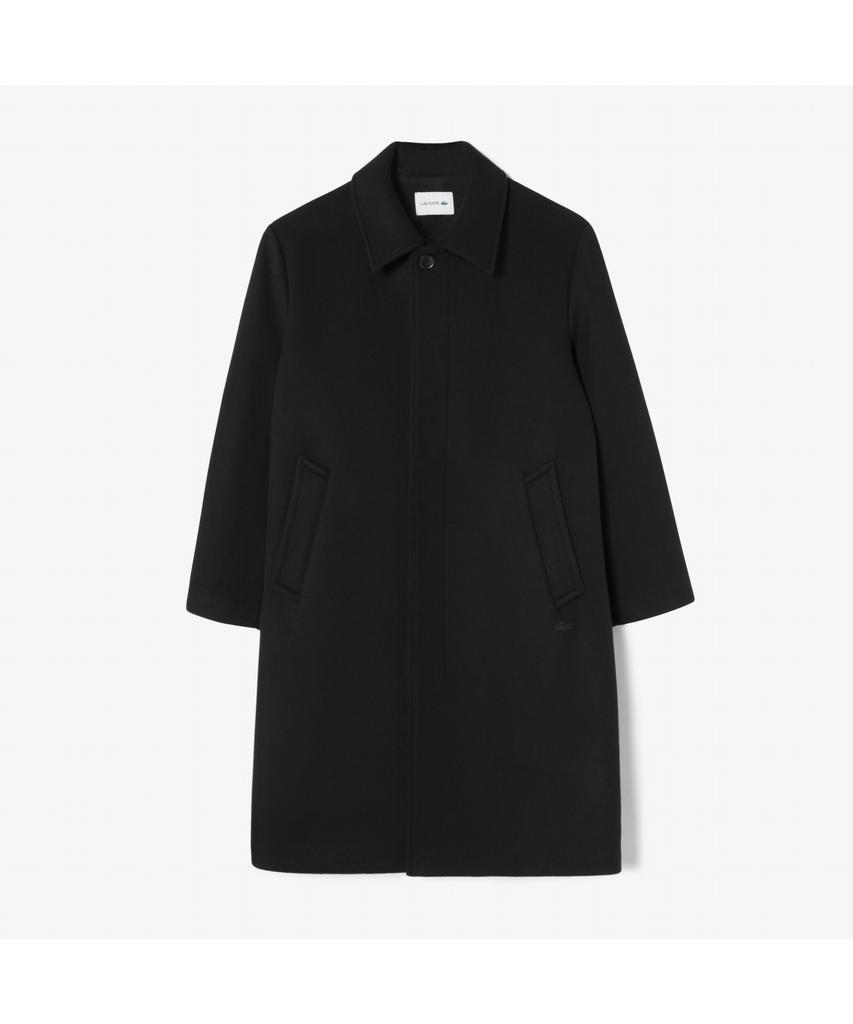 Lacoste Men'S Wool Cashmere Balmacaan Coat Bh512E-55N 031