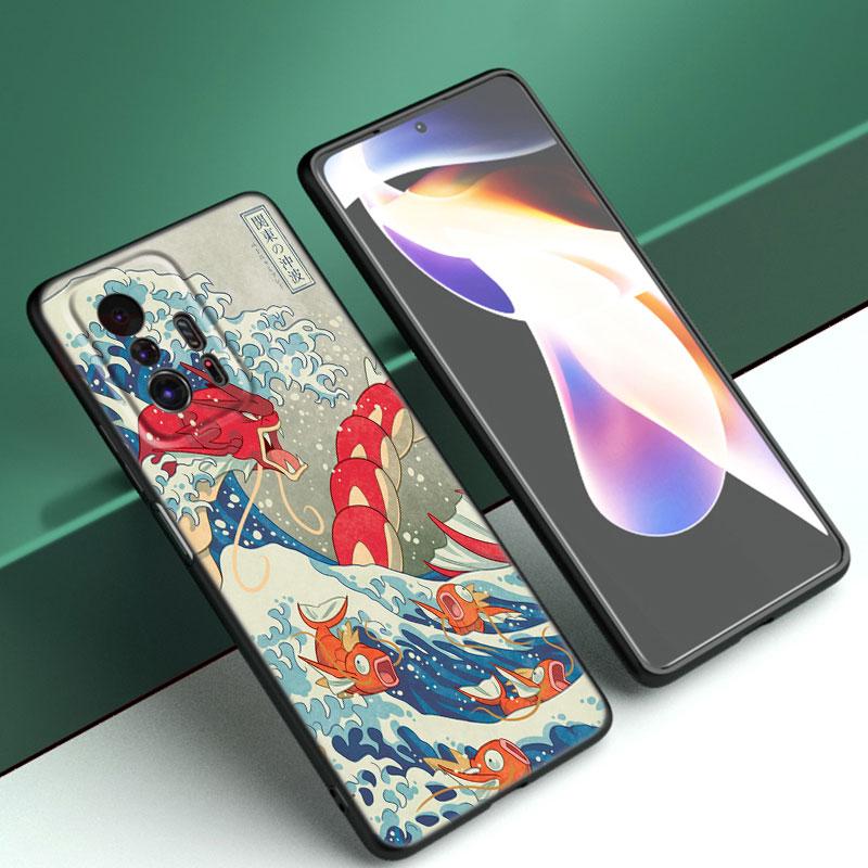 Чехол для телефона Japan Wave Anime Dragon для Xiaomi Mi A2 8 9 SE Note 10 10T 11 12 Lite 9T 11T 12S 12T Pro A3 6X 12X TPU черный чехол