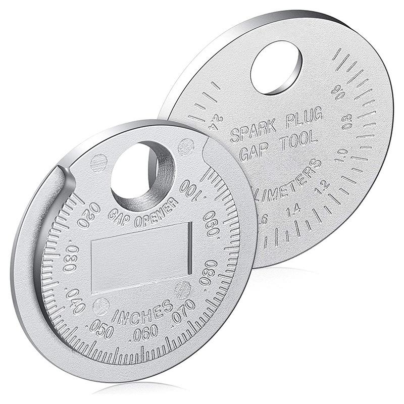 Spark Plug Gap Gauge Tool Measurement Coin-type 0.6-2.4mm Range Spark Plug Gage Gap Measuring Tools Feeler