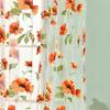 Romantic Bedroom Window Flower Pattern Sheer Curtain Drape Room Divider Home Decor