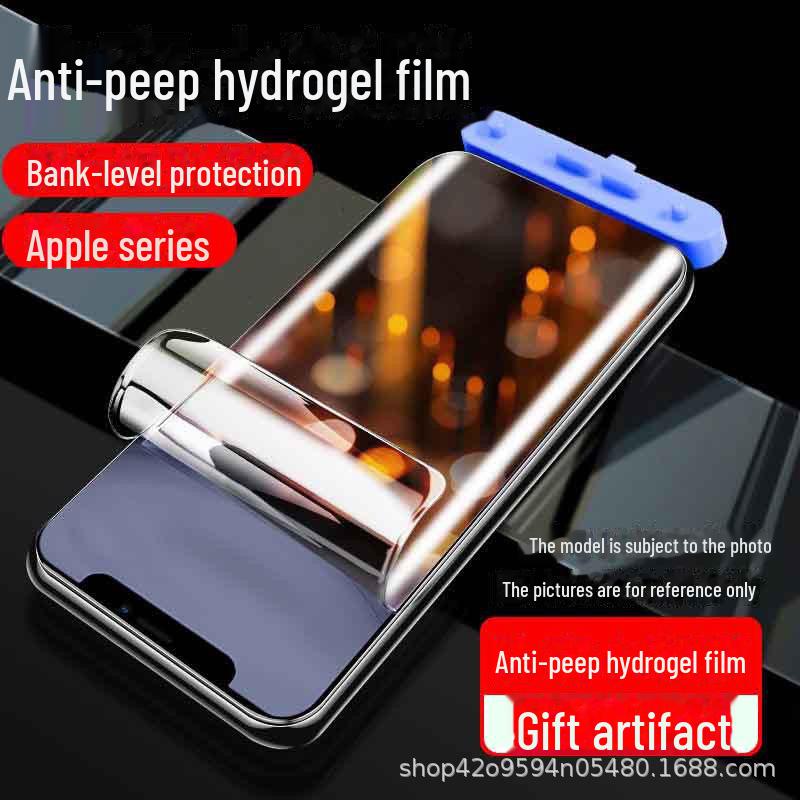 Универсальная гидрогелевая пленка для Apple iPhone 11-15: Ударопрочная, Защищающая от падений, Взрывозащищенная мягкая пленка
