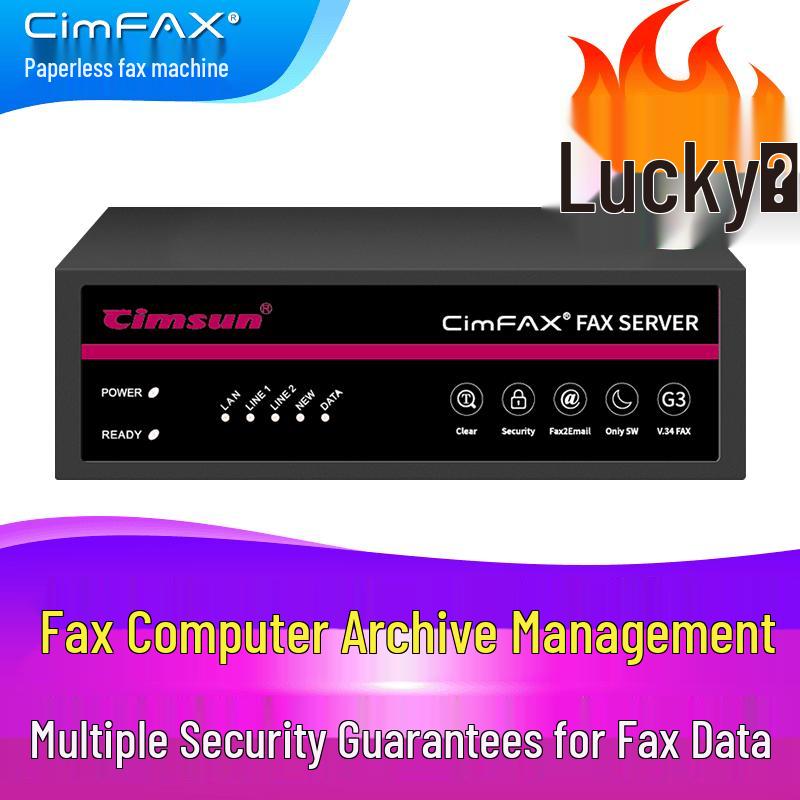 CimFAX Enterprise Network Fax Server CN plug (adapter included)