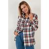 Хлопковая клетчатая рубашка свободного покроя с карманами, зимняя длинная женская рубашка 6230182