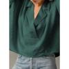 Women's, Summer New Style, Short Sleeved, Lapel, Casual, Loose Fit, Top, Solid Color Shirt