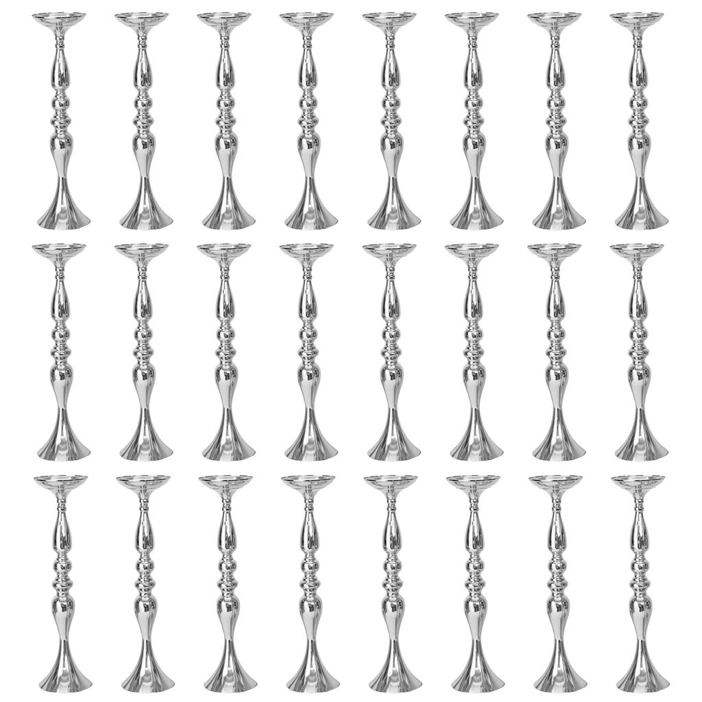 24 шт. Универсальная свадебная ваза для цветов Высота 19,69 дюйма Держатели для цветов Стеллаж для цветочных композиций для украшения центра стола на вечеринку и ужин