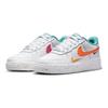 Nike Детские кроссовки Air Force 1 LV8 GS Leap High Белый, бирюзовый, безопасный оранжевый FD4626-181