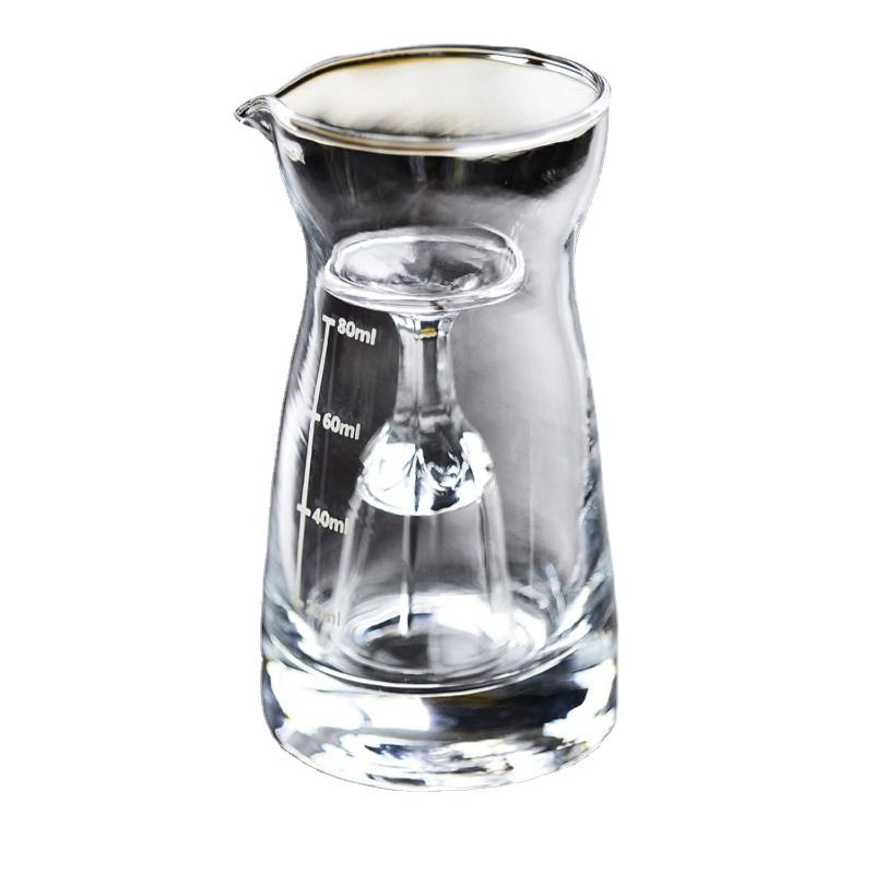 Стеклянные винные бокалы со шкалой, современный простой бытовой стеклянный разделитель вина, рюмки, барные наборы, бокалы для отеля Moutai, сгущенное вино