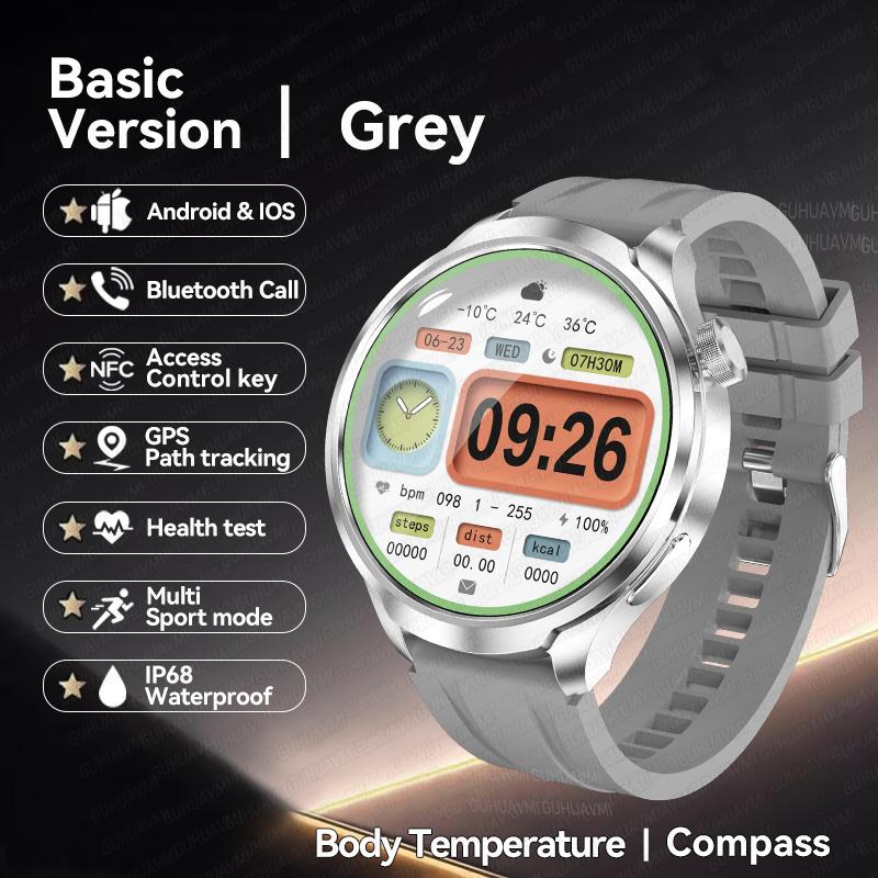 Новый бренд Глобальная версия Умные часы 1,85" AMOLED GPS-трек Bluetooth-звонок Аккумулятор 410 мАч NFC IP68 Водонепроницаемые Умные часы для мужчин