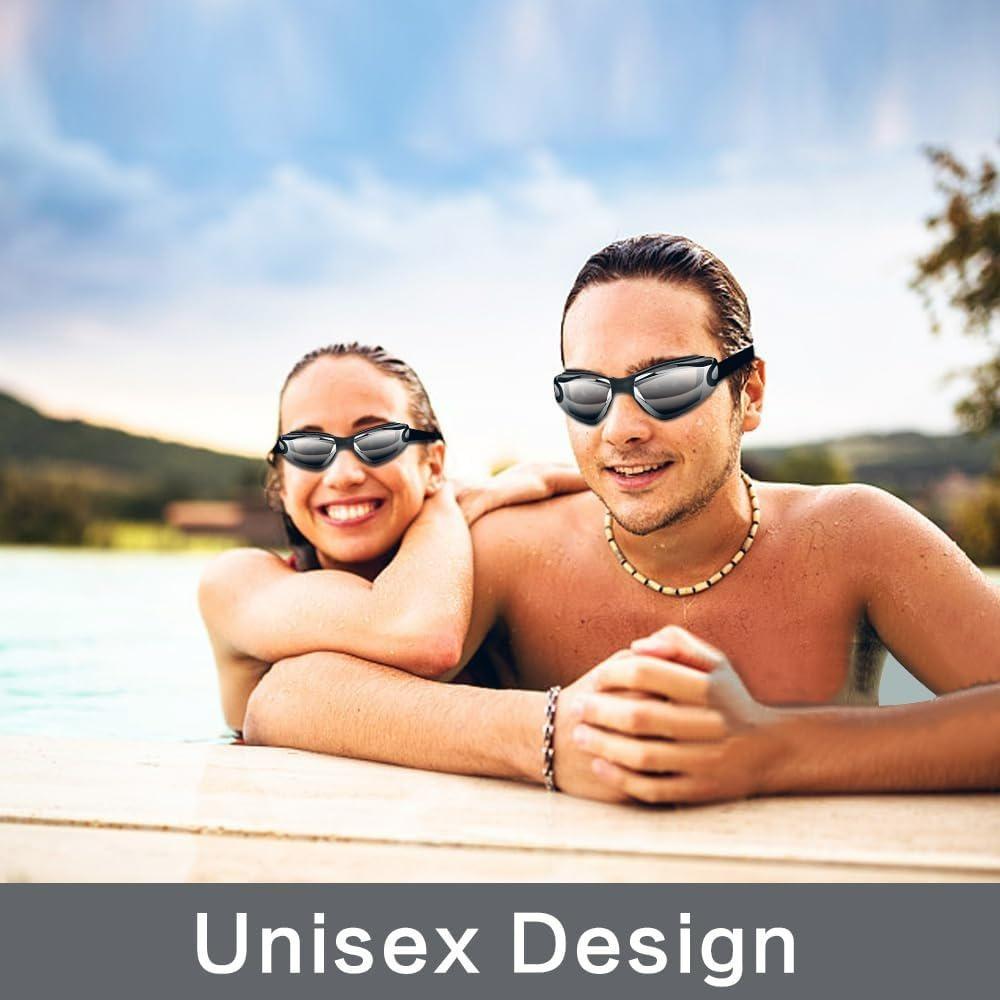 6 шт./компл. противотуманные очки для плавания, не протекающие, с зажимом для носа, берушами, шапочкой для плавания и чехлом