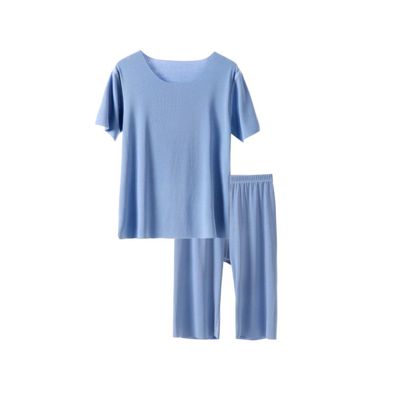 Детский летний модальный комплект пижамы - с коротким рукавом для мальчиков и девочек, дышащий, для кондиционера.