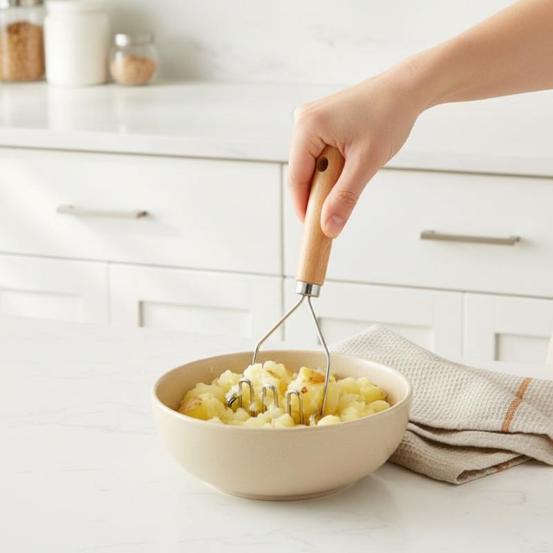 Stainless Steel Mud Press Masher Multifunctional Baby Food Puree Juice Maker for Homemade Infant Fruit Veggie Mash Cooking