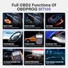 OBDPROG MT100 OBD2 сканер проверить считыватель кода двигателя стереть коды неисправностей с помощью многоязычного русского автомобиля диагностический инструмент