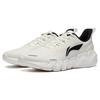 Li-Ning Dynamic Non-Slip Breathable Shock Absorbing Low-Top Running Shoes Men Sneakers White Black ARST045-3