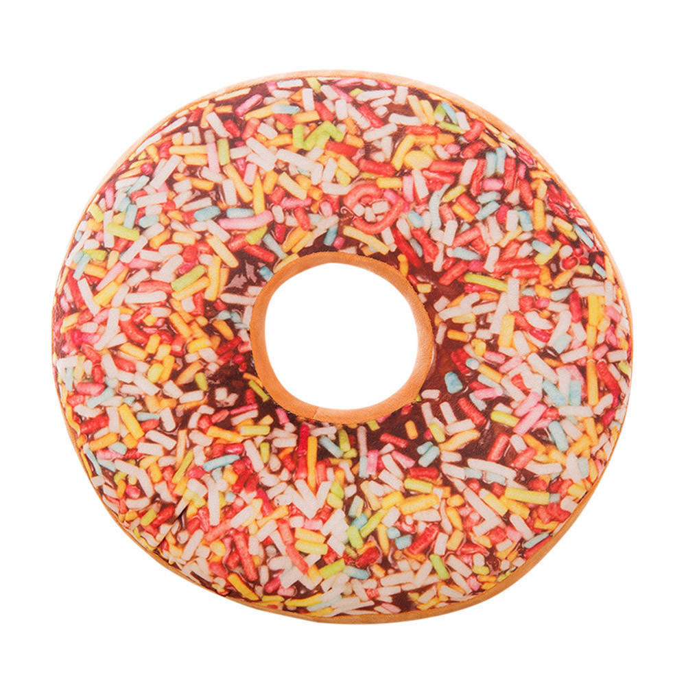 Мягкая плюшевая подушка, мягкая подушка для сиденья, сладкий пончик, еда, чехол, игрушки