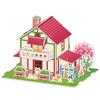 Cartoon Three-Dimensional Puzzle Children's Handmade DIY Toys Paper Card Villa Building Model Desktop Decoration