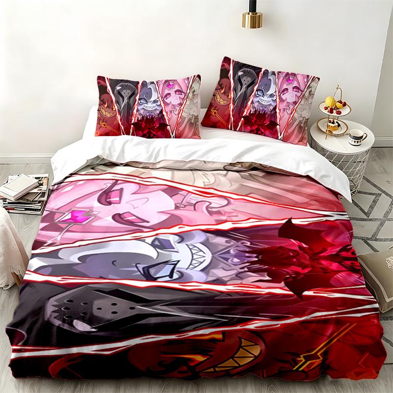 Cookie Run Kingdom 3pc set Perfect for bedroom use Comfortable bedding set includes a duvet cover and two pillowcases Ideal birthday or Christmas gift