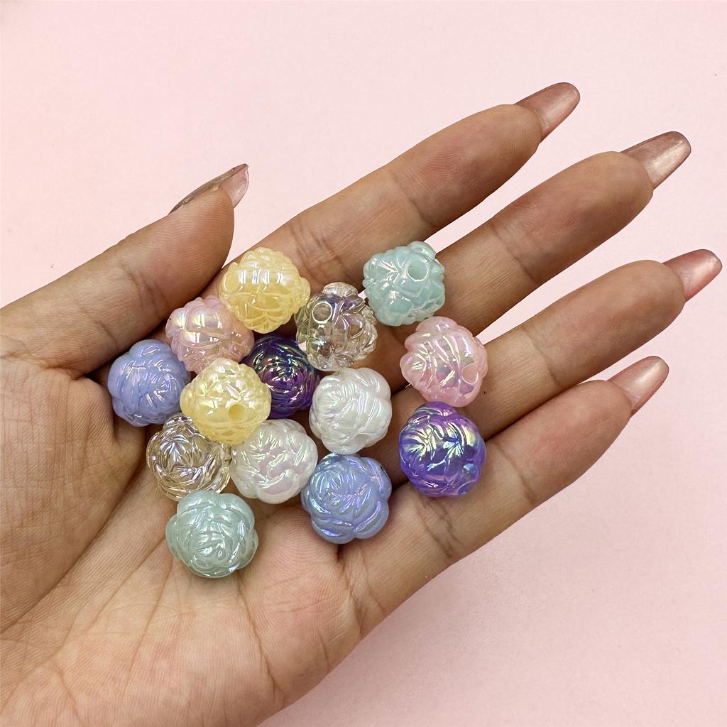 15 шт 21 мм модные акриловые цветы свободные бусины для самостоятельного изготовления ожерелий браслетов ювелирных изделий