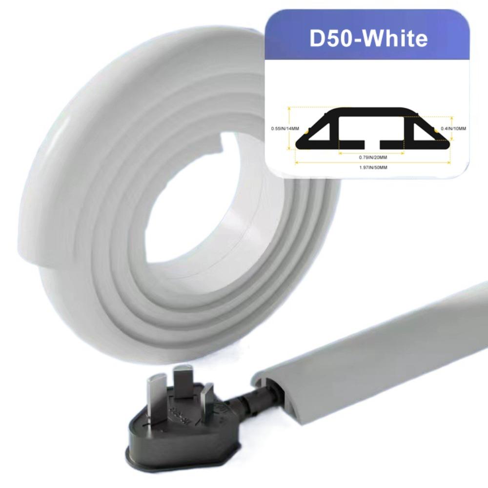 ПВХ-укрытие для провода 1 м Защитный чехол для шнура питания Профессиональное напольное покрытие для шнура питания на открытом воздухе