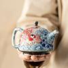 Chinese Underglaze Color Ceramic Teapot Tea Gift Customized Tea Infuser Tea Pot