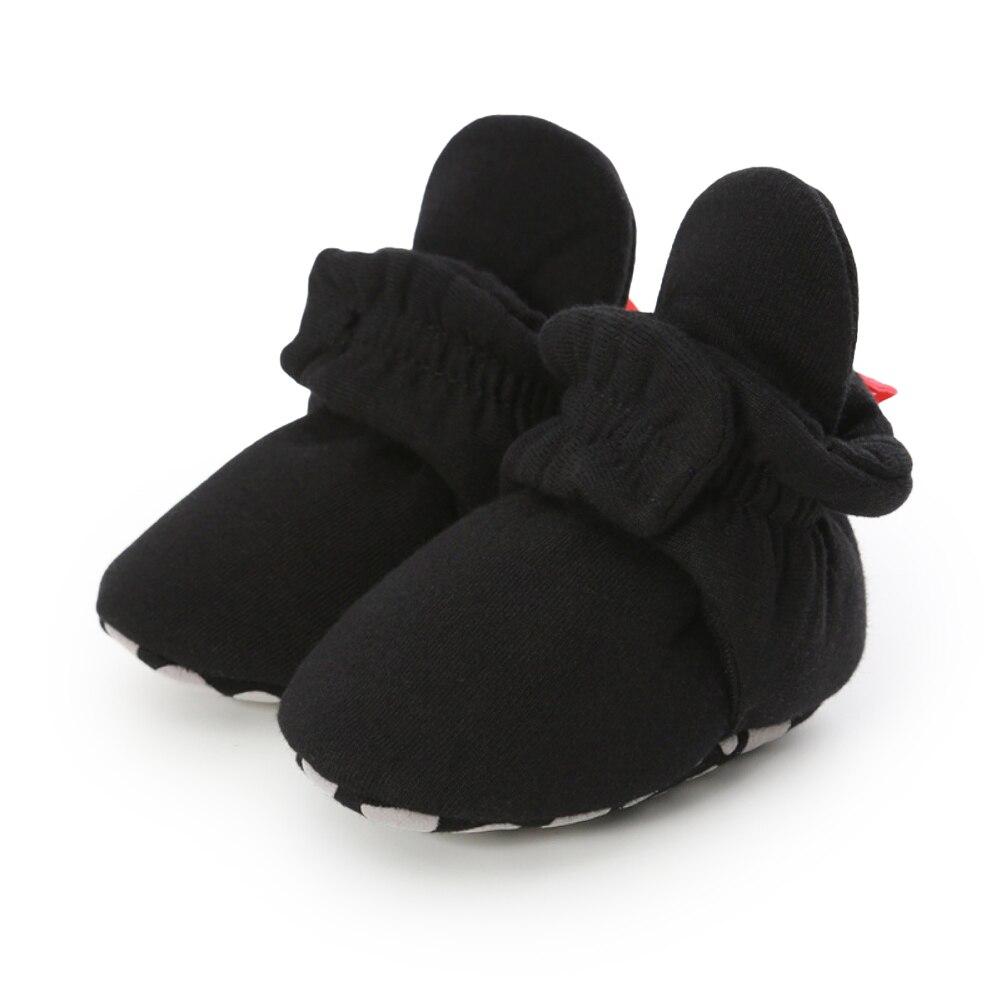 Infant Fluffy Snow Boots Winter Baby Boys Girls Shoes Soft Sole Star Print Fleece First Walker Toddler Plush Prewalker Newborn Boots 0-18M
