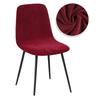 Velvet Short Bar Chair Cover Warm Winter Elastic Seat Case Adjustable Small Size for Dining Room Home