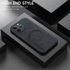 For iPhone 13 Pro Max Magnetic Case with Tempered Glass Film PU Leather+TPU Phone Cover Precise Cutouts