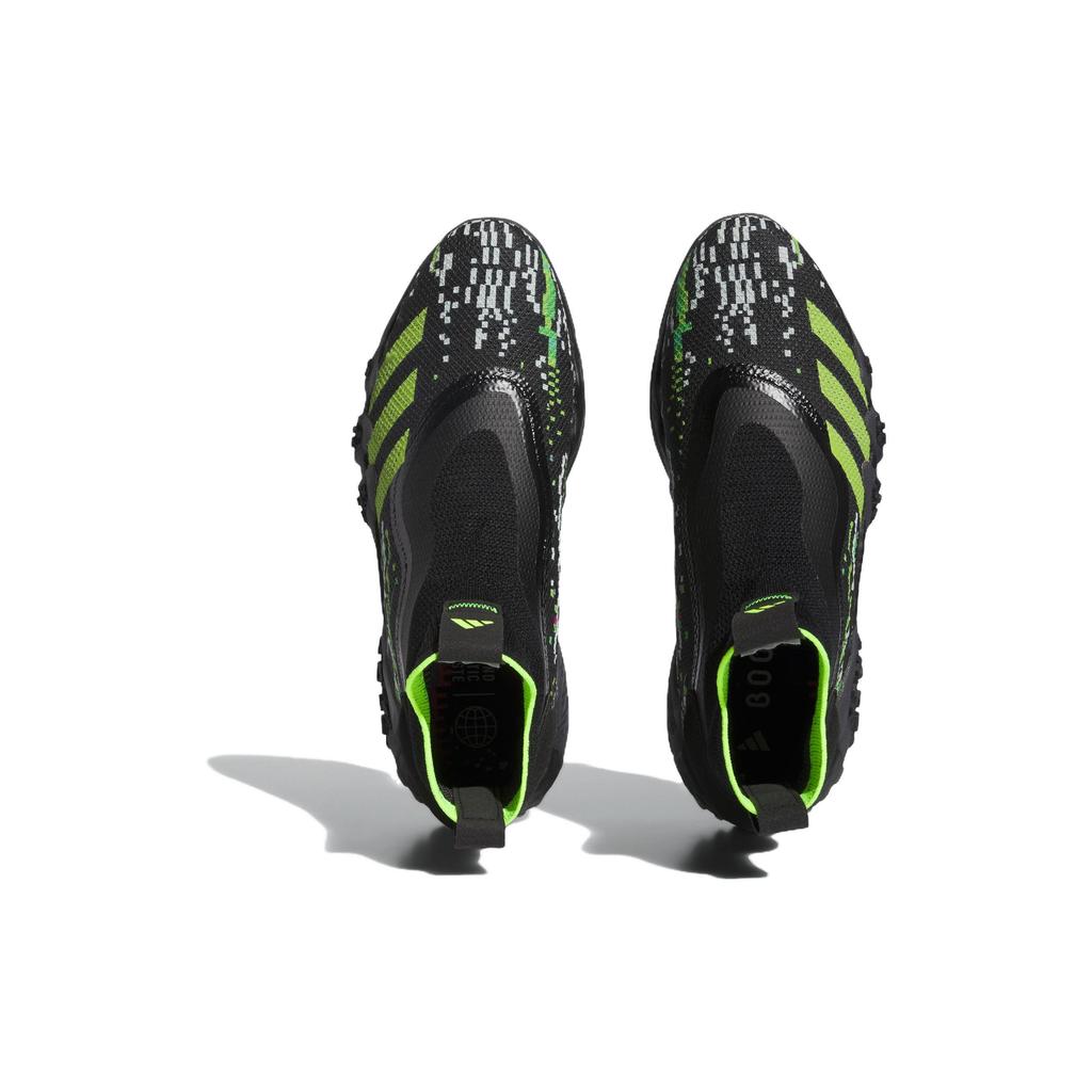 Adidas CodeChaos Удобные Нескользящие Прочные Гольф Кроссовки с Высоким Верхом Унисекс Кроссовки Черные Зеленые IE4784