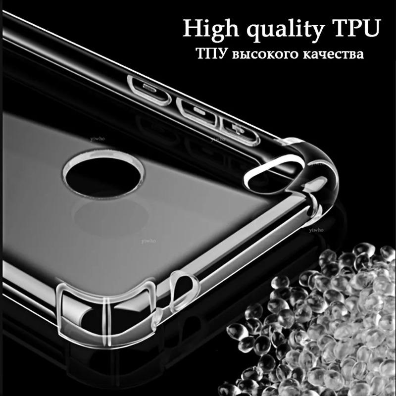 Shockproof Clear TPU Phone Case for Samsung Galaxy M55 5G M15 A55 A35 A25 A15 A05S Ultra-Thin Soft Silicone Airbag Shockproof Back Cover