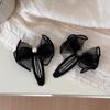 Hair Bow Clip Korean Accessories Butterfly Pin for Girls Women Popular Vintage Designer Barrette Crab Headdress Fascinator