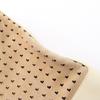 Used LOEWE punching Shoulder Bag Suede leather Beige Beige Used Women
