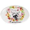 [R6765] - Multicolored 'Cats' Ceramic Door Plaque (Bathroom) - 12x8cm
