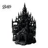 Freshwater Tank Decor Gothic Castle Aquarium Hideout, 3D Printed Betta Hide Cave, Fish Resin Free Landscaping Ornament, Decorative Coral Shelter