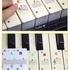 Practical 88/61/54/49/37 Keys Piano Sticker Transparent Keyboard Notes Sticker