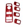 Рамка кнопки подъема окна автомобиля из красного углеродного волокна для Mercedes Benz ABCE GLE GLA CLA GLK Class W176 W204 W212 W166